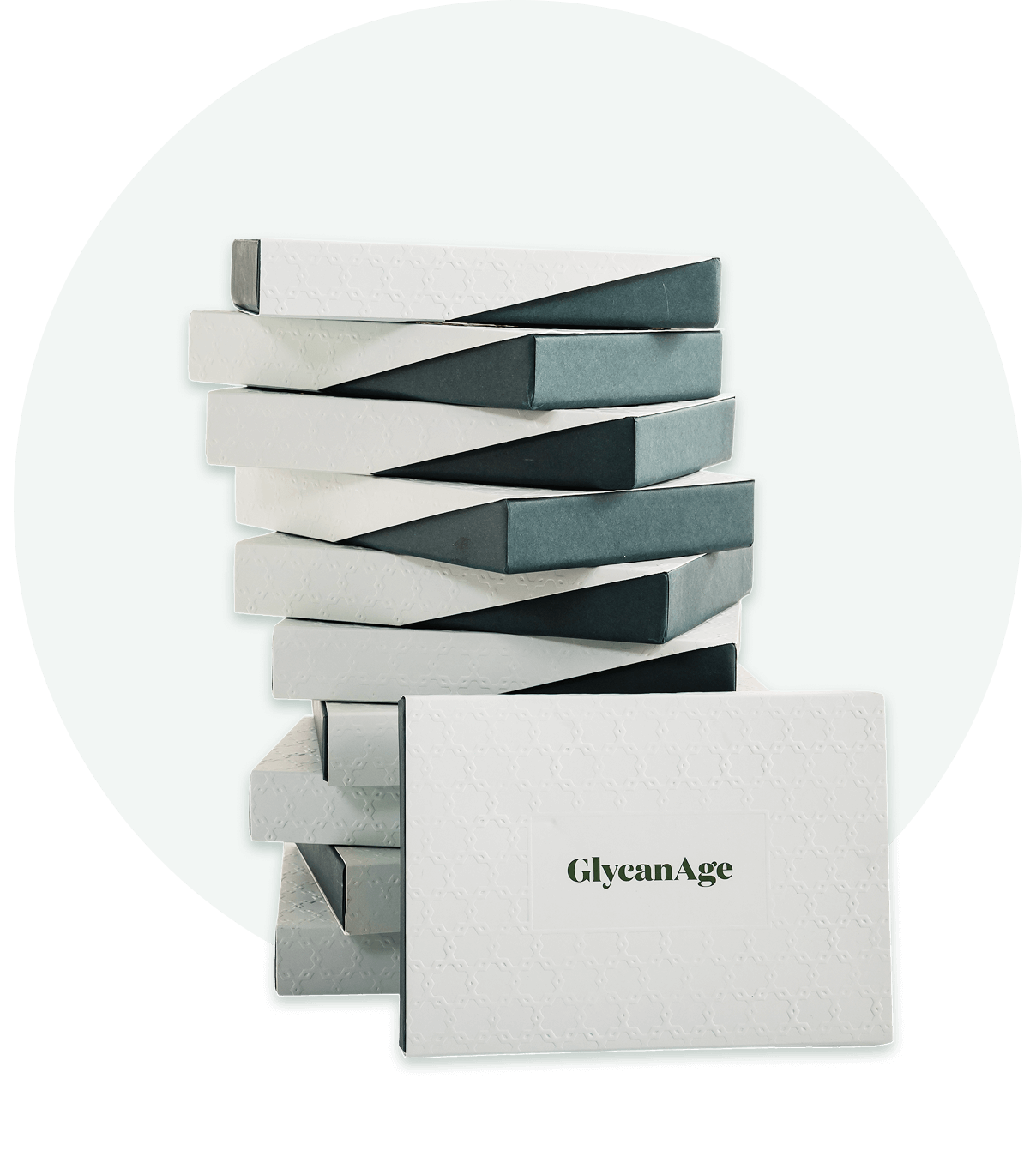 A stack of GlycanAge kits