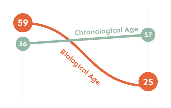 Results through time graph