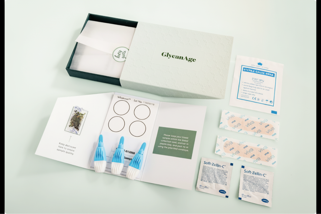 Contents of the GlycanAge test kit