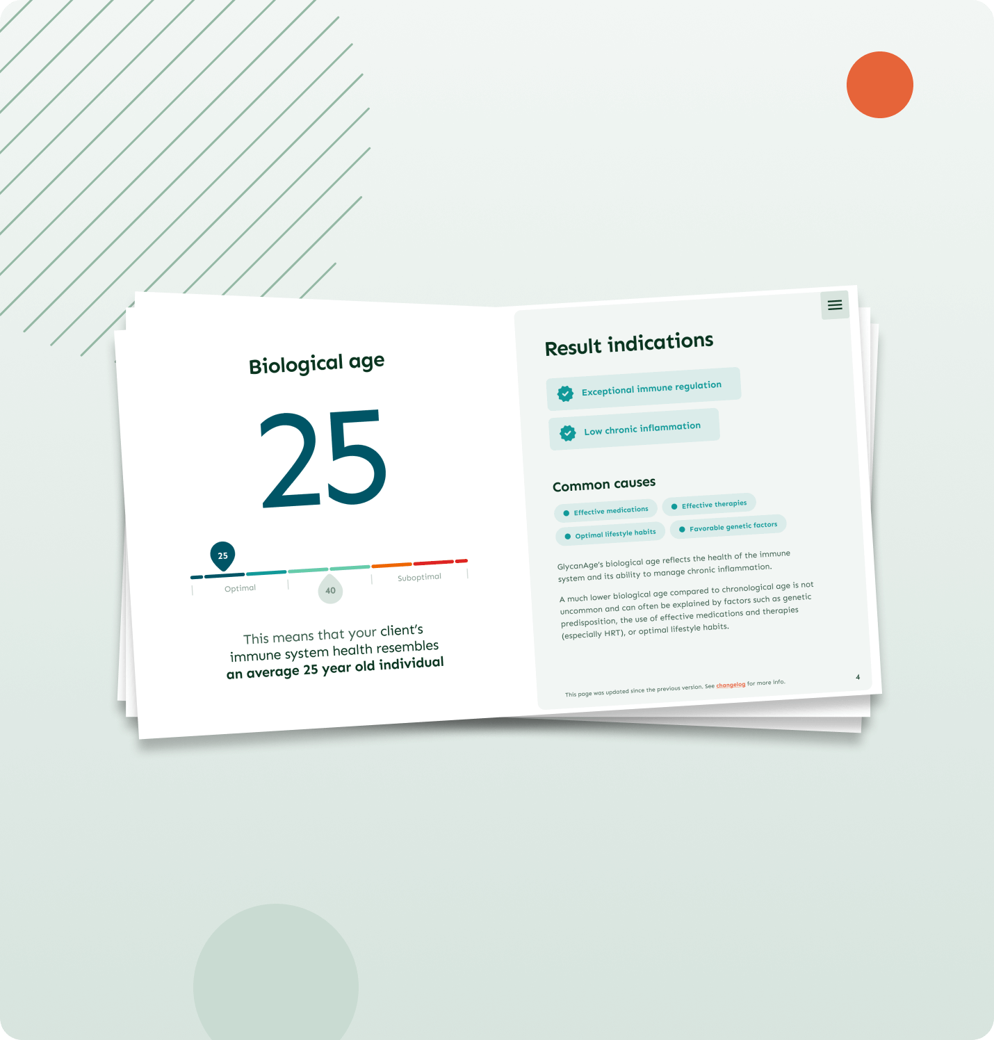 Envelope containing several GlycanAge newsletters, including one featuring a smiling man named Nick with the headline ‘Trusted by over 20,000 users.’