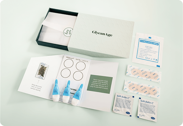 Contents of the GlycanAge test kit